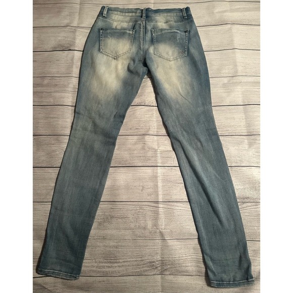 Indigo Rein Forever Jeans w/ Patches Juniors Sz 5 - Picture 3 of 10